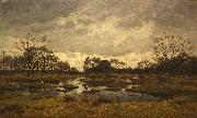 Alphonse Asselbergs Un jour de mars a la mare aux fees. Fontainebleau 1876 - Maartse dag aan de feeenplas USA oil painting artist